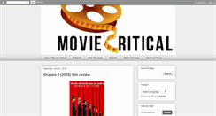 Desktop Screenshot of moviecritical.net