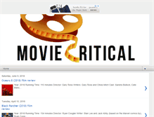 Tablet Screenshot of moviecritical.net